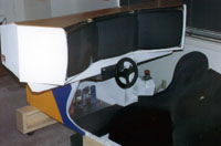 Prototype triplescreen simulator (1991)